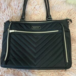 Kenneth Cole Reaction Black Chevron Laptop Bag